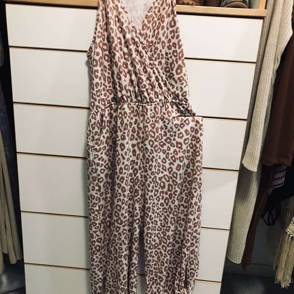 Leopard Print Jumpsuit